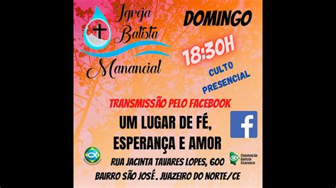 Culto Na Igreja Batista Manancial 06 06 2021 YouTube