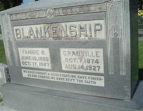 Thomas Granville Blankenship 1874 1927 Find A Grave Memorial