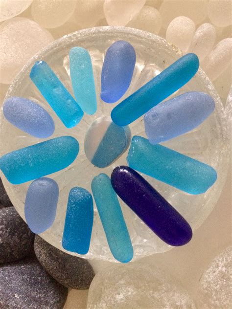 Seaglass Sticks Sea Glass Shell Sea Glass Beach Sea Glass Jewelry