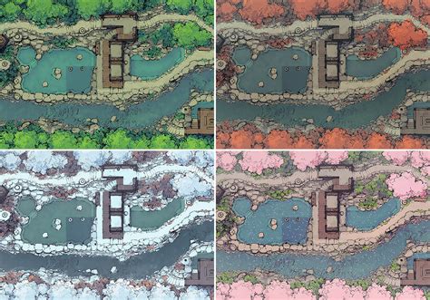The Onsen Hot Springs Pack Maps Assets By Minute Tabletop