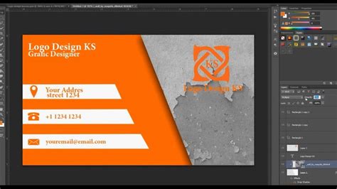 Business Card Design In Photoshop Cs6 Tutorial Learn Photoshop Youtube