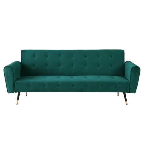 ALESSIA GREEN VELVET SOFA BED | Tudor Furniture