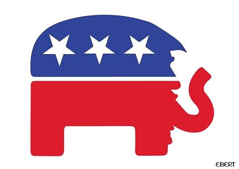 Grand Old Trump Party Logo Cartoon Movement