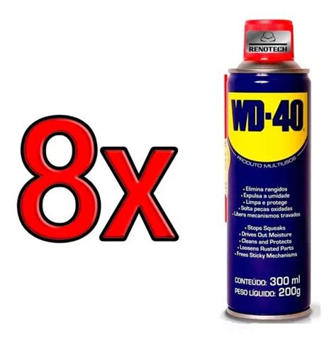 Desengripante Lubrificante Multiuso Spray Wd 40 300ml 8x