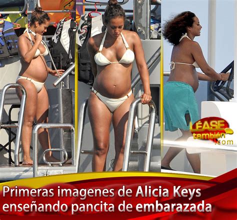 XVCH RADIO Primeras imagenes de Alicia Keys enseñando pancita de