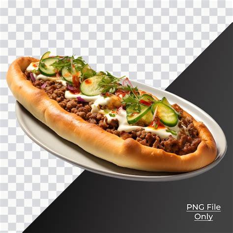 Premium Psd Delicious Turkish Pide Only Png Premium Psd