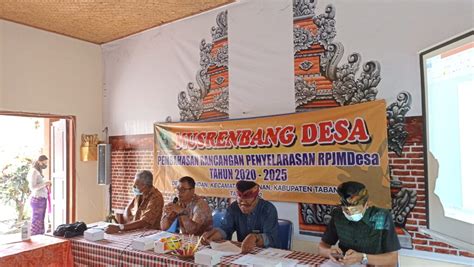 Musrembang Desa Dan Musyawarah Desa Tentang Penyelarasan Rpjmdes Desa