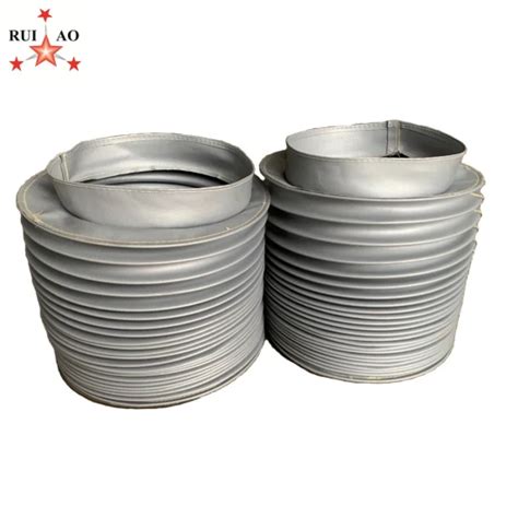 Machine Protection Flexible Telescopic Screw Rubber Round Bellows Dust