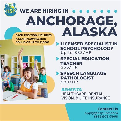 Join Our Team In Anchorage HSP Is Now Hiring For Various Positions