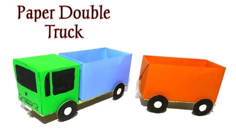 Origami Truck Paper Double Truck How To Make A Toy Truck Out Of