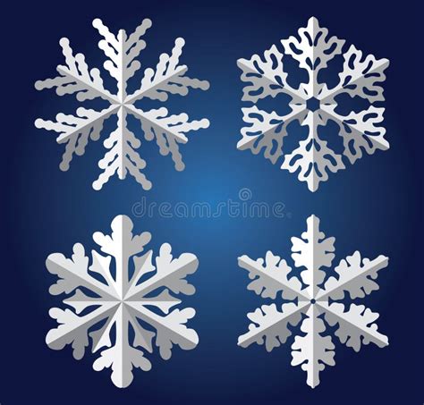 Flocons de neige d'Origami illustration de vecteur. Illustration du ...