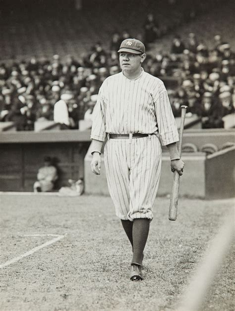 Babe Ruth As A Yankee In 1920 Note The Conspicuous Absence Of Any Kind