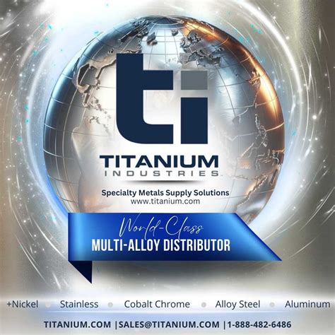 Contact Us Titanium Industries Locations And Contact Information