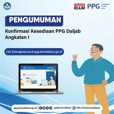 Konfirmasi Kesediaan Ppg Daljab Angkatan I Direktorat Pendidikan