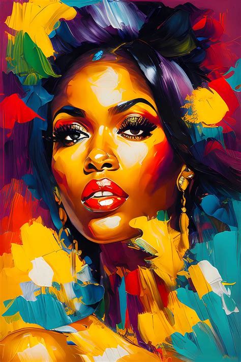 Beautiful Ad Exotic Black Woman Digital Art By Oscar Mattey Fine Art America