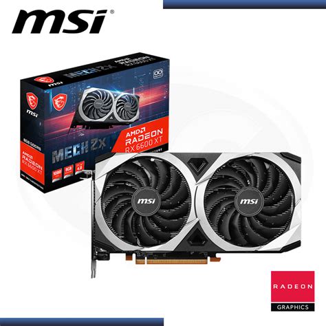 Compara Msi Radeon Rx 6600 Xt Mech 2x 8gb Gddr6 128bits Oc