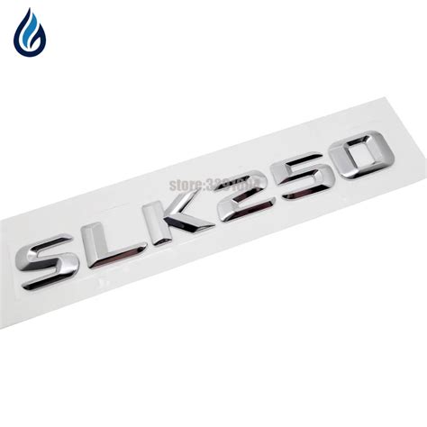 Slk250 Car Trunk Rear Letters Badge Emblem Decal Sticker For Mercedes