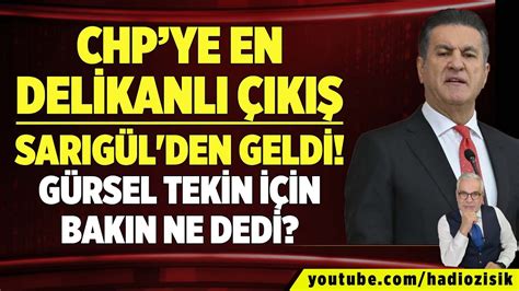 Chp Ye En Del Kanli Iki Mustafa Sarig L Den Geld G Rsel Tek N N