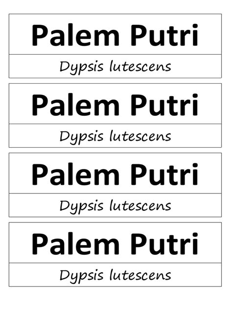 daftar pohon nama latin