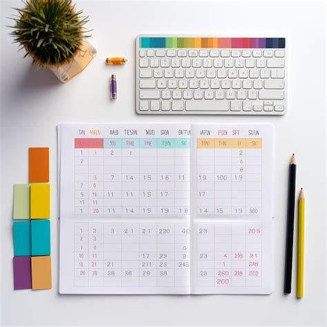 Weekly Schedule Planning The Wee Premium Ai Generated Image