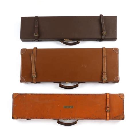 Three Leather Breakdown Shotgun Cases (Lot 1216 - Fall Sporting Art ...