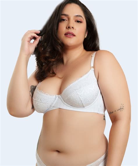Suti Microfibra Trabalhada Sem Bojo Renda Plus Size Vi Lingerie Suti Microfibra Trabalhada