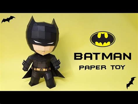 Batman Paper Toy How To Make A Cute Batman Paper Toy Template In