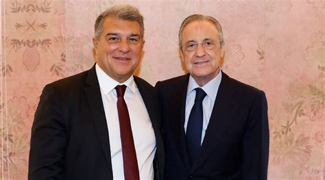 O Florentino Pérez entra en la puja ya o firma con Joan Laporta y se va