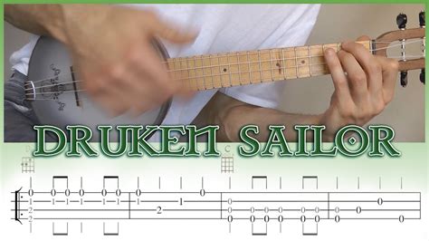 Drunken Sailor Ukulele Fingerstyle Tabs Youtube