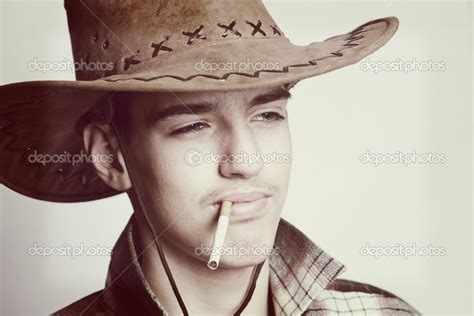 Man with cowboy hat — Stock Photo © shime02 #18382781