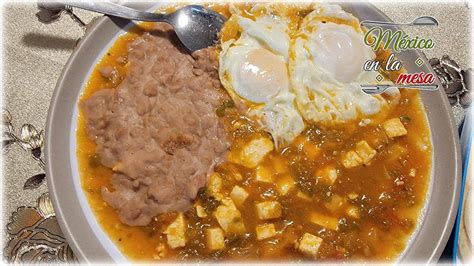 Huevos Estrellados Con Frijoles