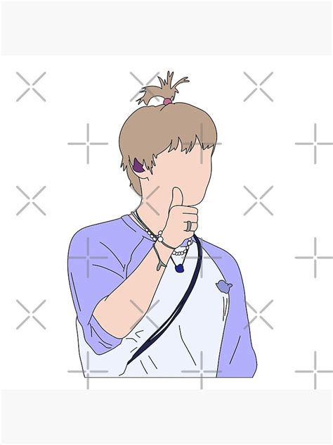 Bts Jin Thumbs Up Photographic Print For Sale By Hausmakes Redbubble