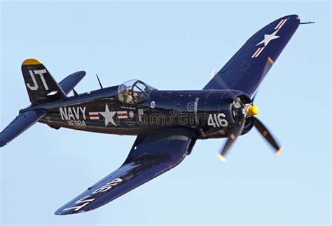 Vintage World War Ii Corsair Fighter Editorial Stock Image Image