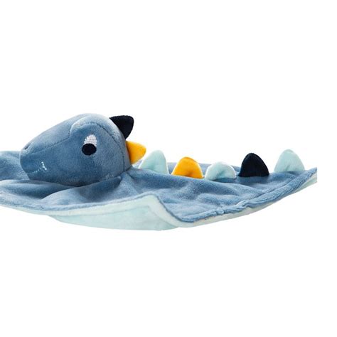 PREMAMAN Doudou plat dinosaure Turquoise Doudous et peluches Éveil