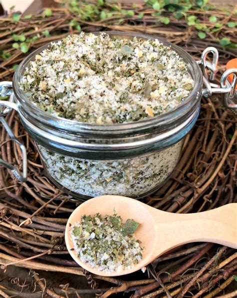 How To Make Homemade Herb Infused Cooking Salt Recipe Featuring Basil