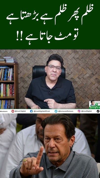 ظلم پھر ظلم ہے بڑھتا ہے تو مٹ جاتا ہے Insaf Digital Youtube