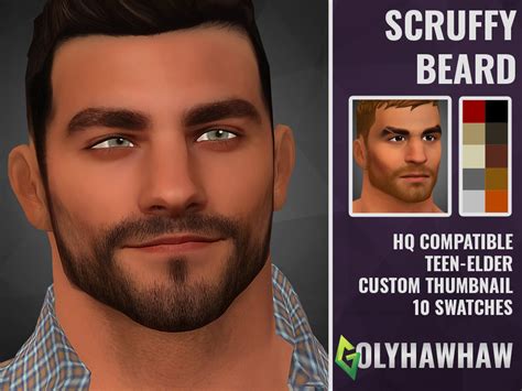 The Sims Resource - Scruffy Beard