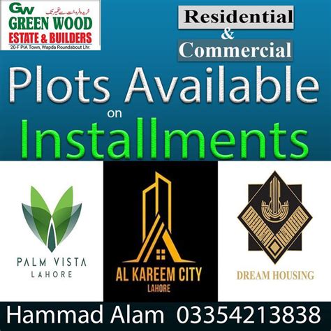 Residential And Commercial Plots On Installments In Lahore