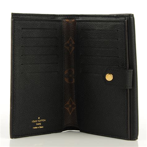 Louis Vuitton Monogram Pallas Compact Wallet Black 121272