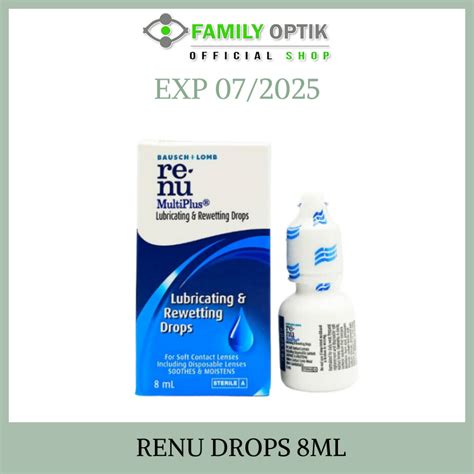 Jual Renu Multiplus Eye Drops 8ml Tetes Softlens Shopee Indonesia