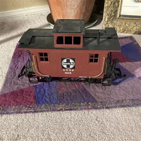 Bachmann Big Hauler G Scale Bobber Caboose Santa Fe Atsf Toy Train