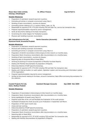 Azhar Mohammed New CV PDF