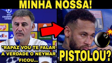 OLHA SÓ O QUE O TÉCNICO DO PSG FALOU DA REAÇÃO DE NEYMAR APÓS SER