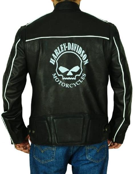 Mens Willie G Reflective Skull Motorcycles Leather Jacket Airborne Jacket