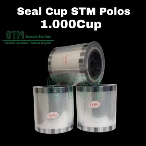 Jual Plastik Seal Cup Polos Buah Kartun Daun Teh Roll Plastik Bening