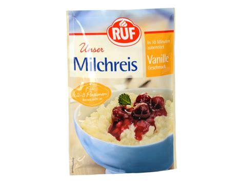 RUF Milchreis Vanille 125g Und Backzutaten Kaufen MEINCUPCAKE Shop