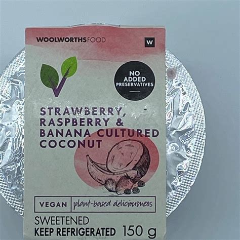 Woolworths Food Strawberry Raspberry Banana Cultured Coconut Reviews