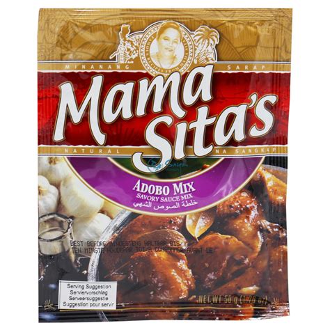 Mama Sita´s Adobo Mix Für Mariniertes Geschmortes Fleisch 50g 159