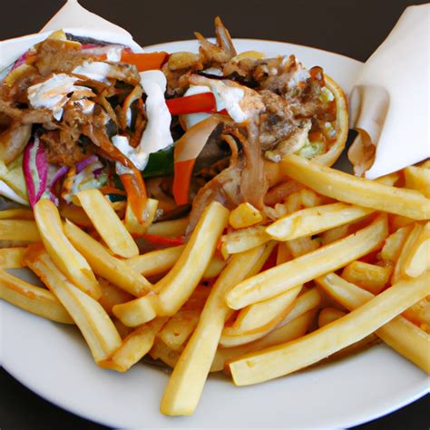 Döner Teller mit Pommes frites Rezept