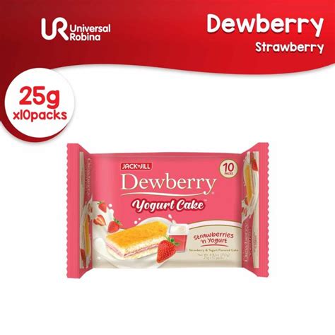 Jack N Jill Dewberry Yogurt Cake Strawberries N Yogurt 25g X 10